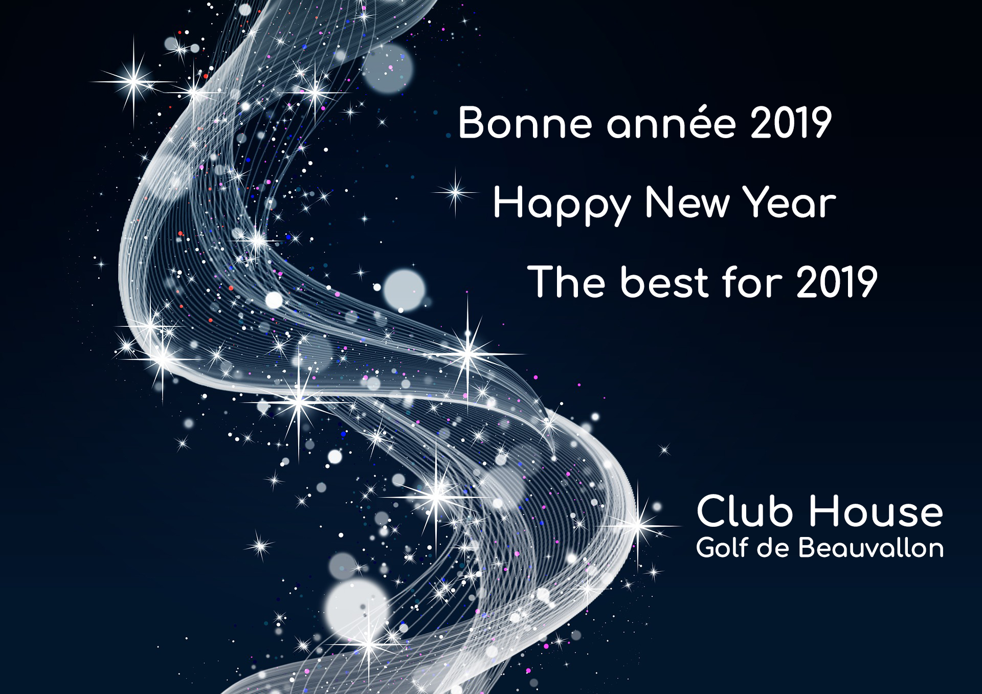 Restaurant Club House Golf de Beauvallon Happy New Year 2019